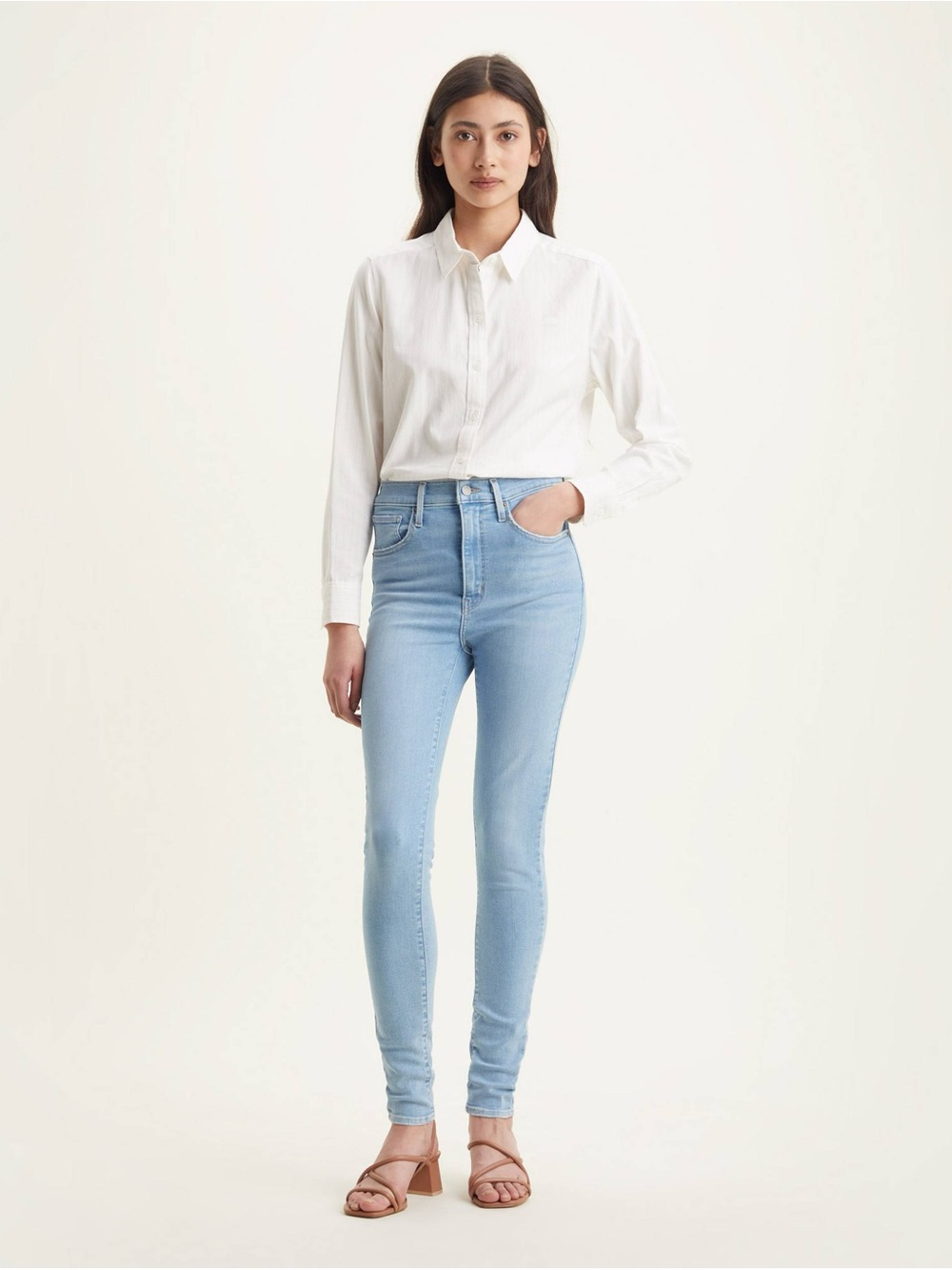 LLevi High-Rise Light Blue Skinny Jeans - Women